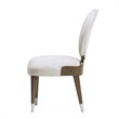 Michael Amini Roxbury Park Velvet Dining Side Chair in Slate Ash Set of 2