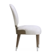 Michael Amini Roxbury Park Velvet Dining Side Chair in Slate Ash Set of 2