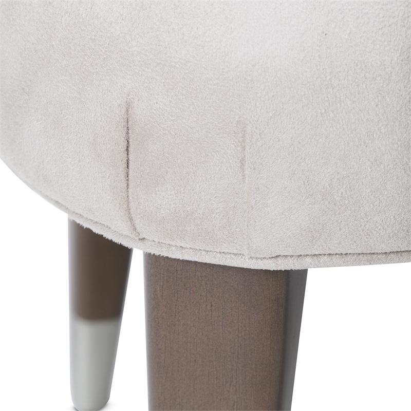 Michael Amini Roxbury Park Velvet Dining Side Chair in Slate Ash Set of 2