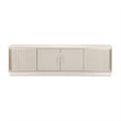 Michael Amini Roxbury Park Wood & Marble Media Cabinet in Slate Ash