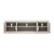 Michael Amini Roxbury Park Wood & Marble Media Cabinet in Slate Ash