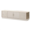 Michael Amini Roxbury Park Wood & Marble Media Cabinet in Slate Ash
