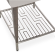 Michael Amini Roxbury Park Wood End Table in Slate Ash Finish
