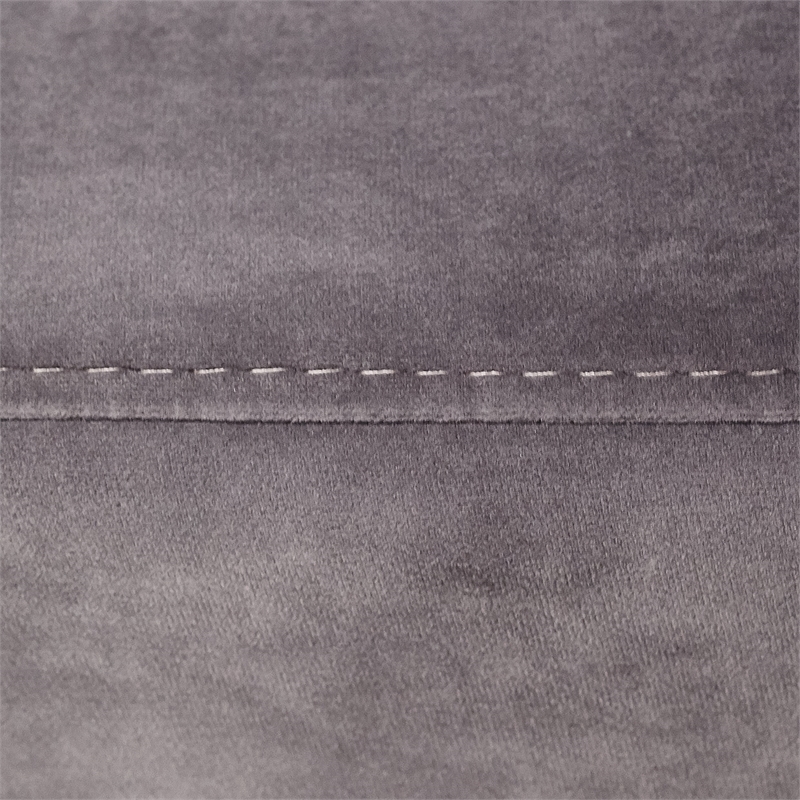 Michael Amini Roxbury Park Velvet & Stainless Steel Chaise in Gray Pearl