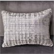 Michael Amini Roxbury Park Velvet & Stainless Steel Chaise in Gray Pearl
