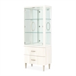 Michael Amini London Place Display Cabinet - Creamy Pearl