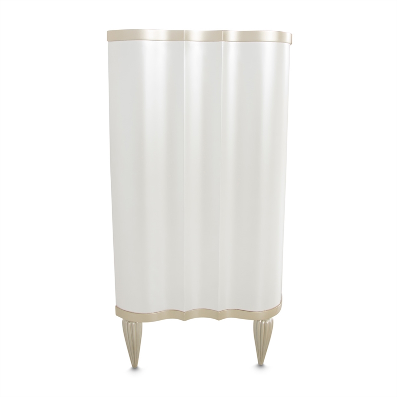 Michael Amini London Place Sideboard with Mirror - Creamy Pearl