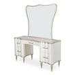 Michael Amini London Place Vanity with Mirror - Creamy Pearl
