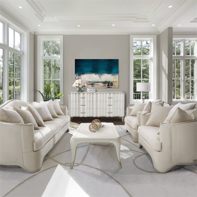 Michael Amini London Place Dresser - Creamy Pearl