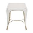 Michael Amini London Place Rectangular End Table - Creamy Pearl