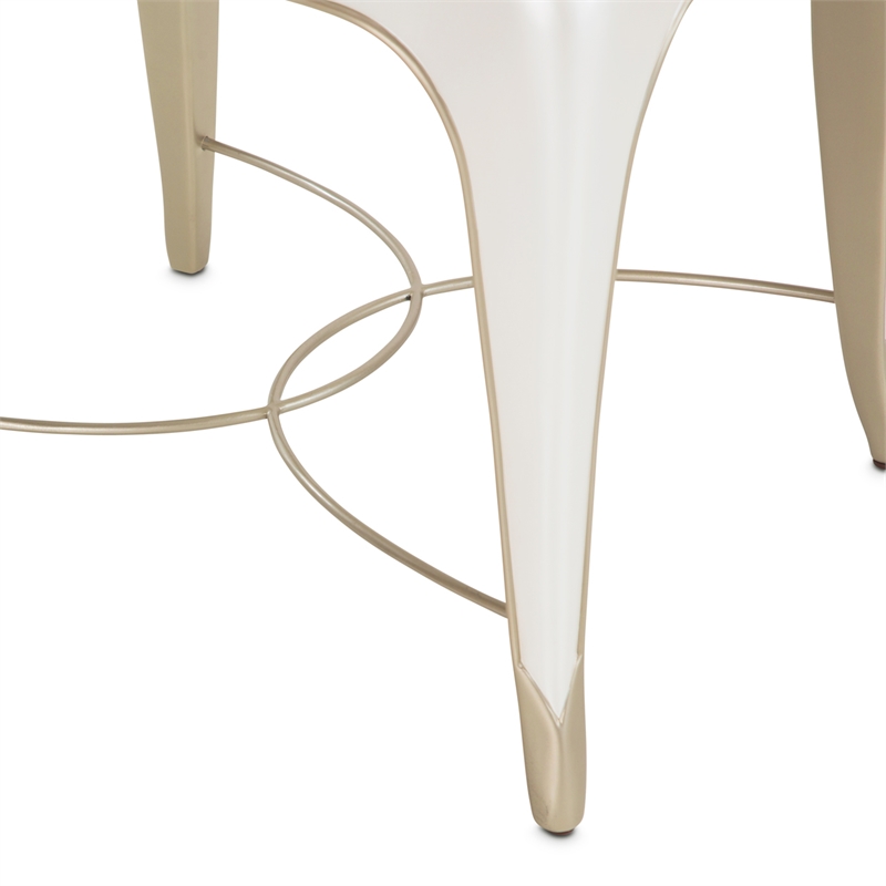 Michael Amini London Place Rectangular End Table - Creamy Pearl