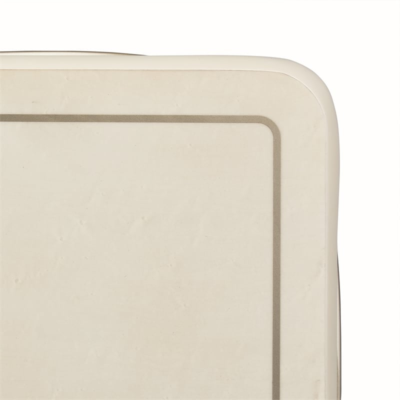 Michael Amini London Place Rectangular End Table - Creamy Pearl