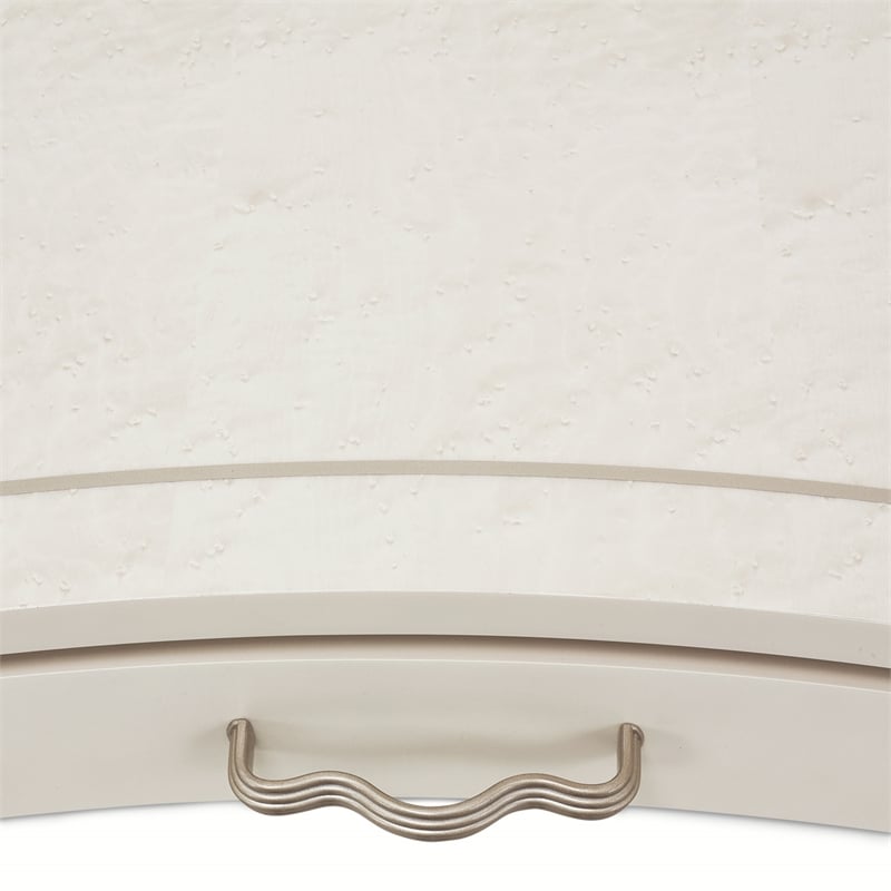 MICHAEL AMINI London Place Transitional Wood Desk in Creamy Pearl