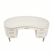 MICHAEL AMINI London Place Transitional Wood Desk in Creamy Pearl