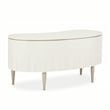 MICHAEL AMINI London Place Transitional Wood Desk in Creamy Pearl
