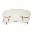MICHAEL AMINI London Place Transitional Wood Desk in Creamy Pearl