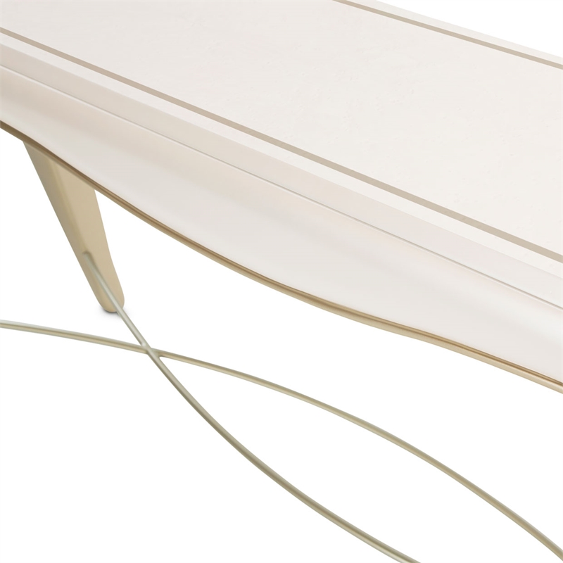 Michael Amini London Place Console Table - Creamy Pearl