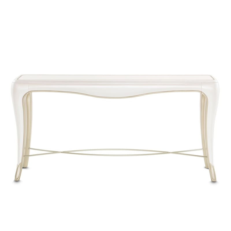 Michael Amini London Place Console Table - Creamy Pearl