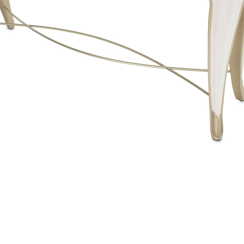 Michael Amini London Place Console Table - Creamy Pearl