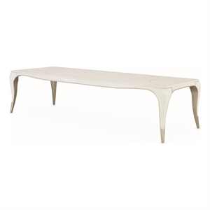 Michael Amini London Place Rectangular Dining Table - Creamy Pearl
