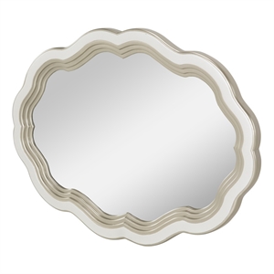 Michael Amini London Place Wall Mirror - Creamy Pearl
