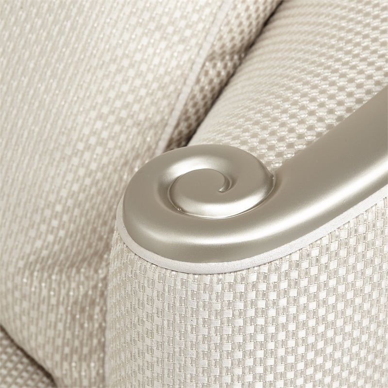 Michael Amini London Place Sofa - Champagne/Platinum