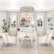 Michael Amini London Place Accent Chair - Porcelain/Platinum