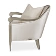 Michael Amini London Place Accent Chair - Porcelain/Platinum