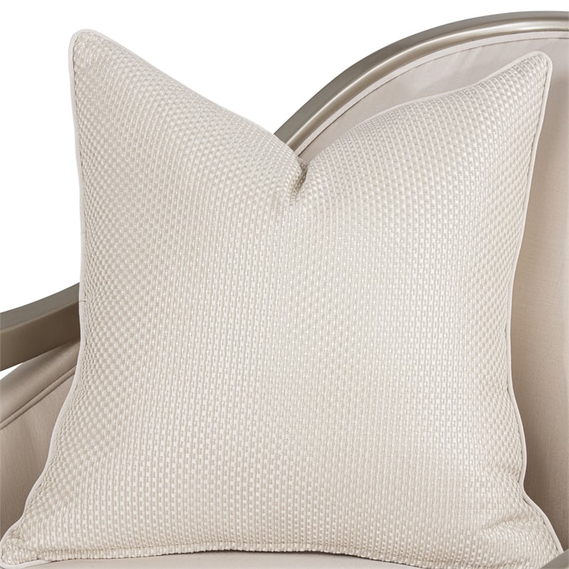 Michael Amini London Place Accent Chair - Porcelain/Platinum