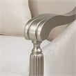 Michael Amini London Place Accent Chair - Porcelain/Platinum