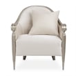 Michael Amini London Place Accent Chair - Porcelain/Platinum