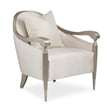Michael Amini London Place Accent Chair - Porcelain/Platinum