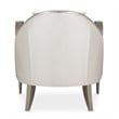 Michael Amini London Place Accent Chair - Porcelain/Platinum