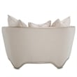 Michael Amini London Place Chair and a Half - Champagne/Platinum