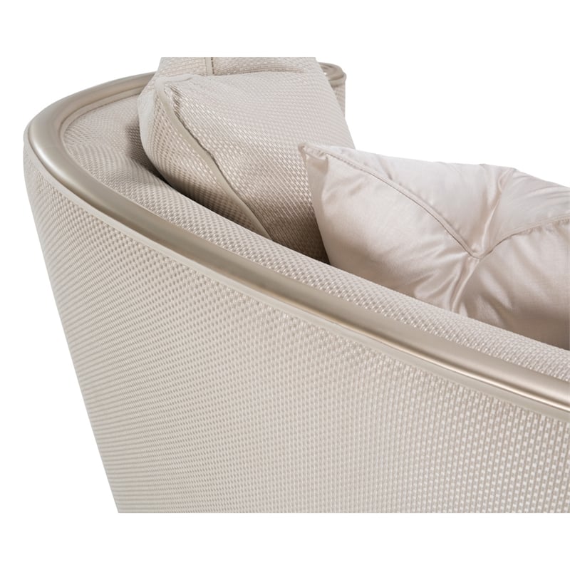 Michael Amini London Place Chair and a Half - Champagne/Platinum