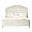 Michael Amini Malibu Crest Queen Curved Panel Bed - Doeskin/Chardonnay