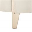 Michael Amini Malibu Crest Queen Curved Panel Bed - Doeskin/Chardonnay