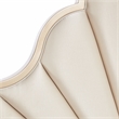 Michael Amini Malibu Crest Queen Scalloped Poster Bed - Porcelain/Chardonnay