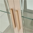 Michael Amini Malibu Crest Wood & Glass Display Cabinet - Chardonnay