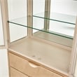 Michael Amini Malibu Crest Wood & Glass Display Cabinet - Chardonnay