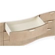 Michael Amini Malibu Crest Wood & Marble Dresser with Mirror - Blush