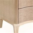 Michael Amini Malibu Crest Wood & Marble 3-Drawer Nightstand - Blush