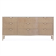 Michael Amini Malibu Crest Wood & Marble Dresser - Blush/Chardonnay