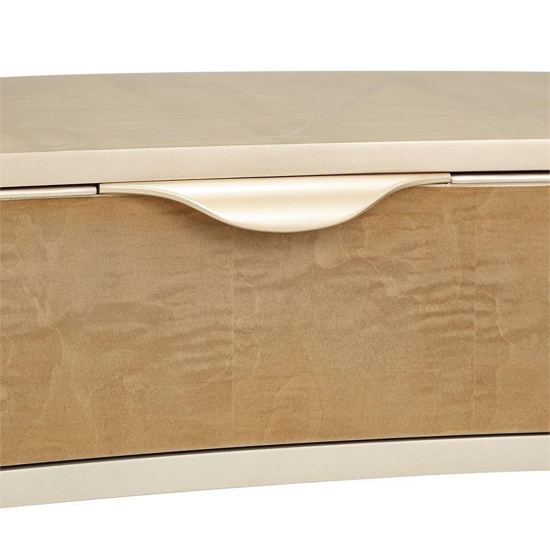Michael Amini Malibu Crest Wood Vanity/Writing Desk - Blush