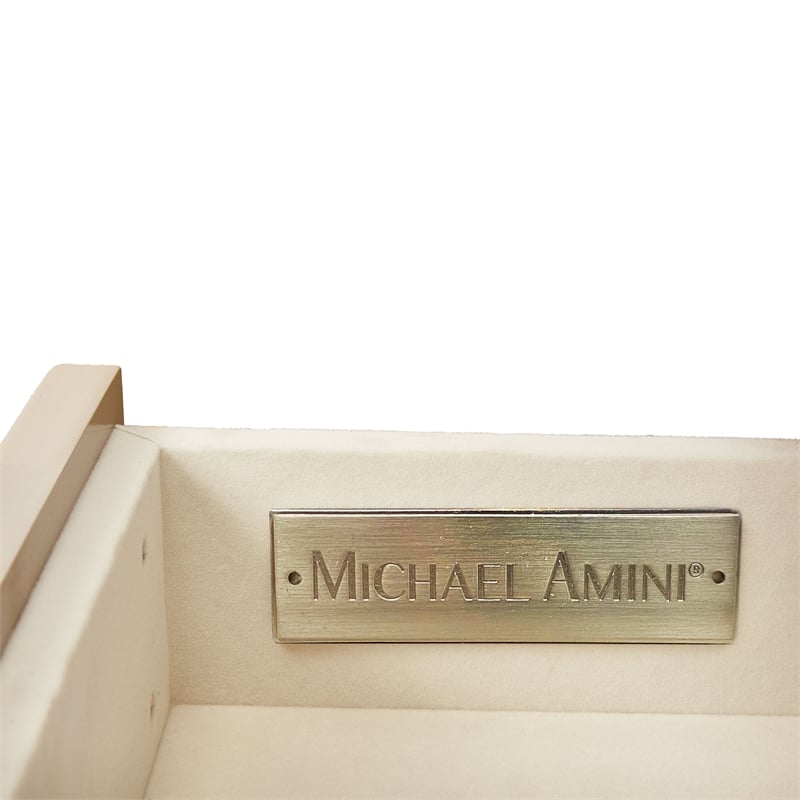 Michael Amini Malibu Crest Wood & Marble Sideboard - Blush