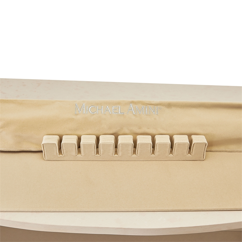 Michael Amini Malibu Crest Wood & Marble Sideboard - Blush