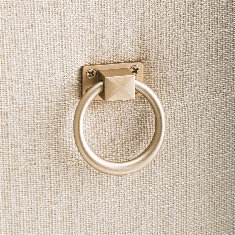 Michael Amini Malibu Crest Side Chair - Set of 2 - Frosted Linen/Chardonnay