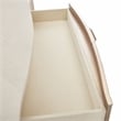 Michael Amini Malibu Crest Rectangular Wood & Marble Cocktail Table - Blush