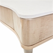 Michael Amini Malibu Crest Rectangular Wood & Marble Cocktail Table - Blush