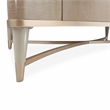 Michael Amini Malibu Crest Rectangular Wood & Marble Cocktail Table - Blush